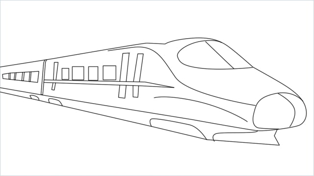 How to draw a train