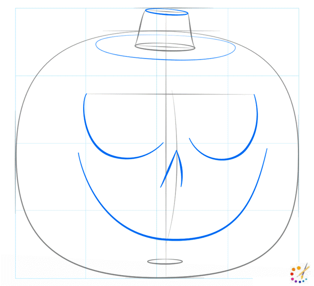 How to draw a pumpkin