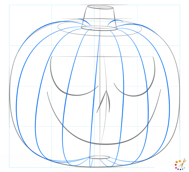 How to draw a pumpkin