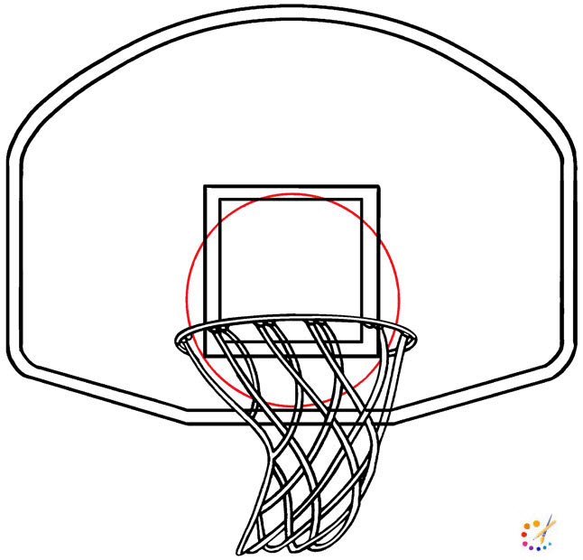 How to draw a basketball