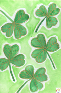 How to draw a shamrock