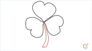 How to draw a shamrock