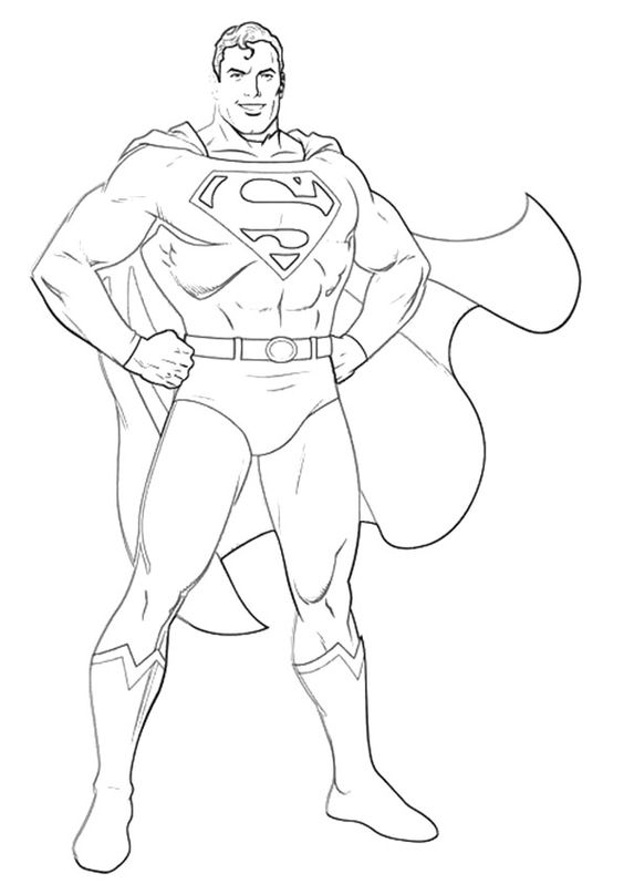 How to draw a superman