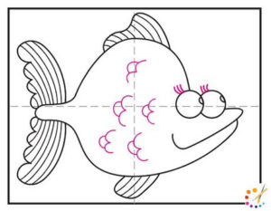 How to draw a fish