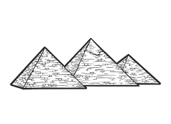 How to draw a pyramid