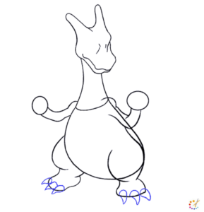 How to draw a Charizard