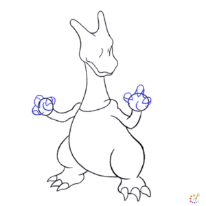 How to draw a Charizard