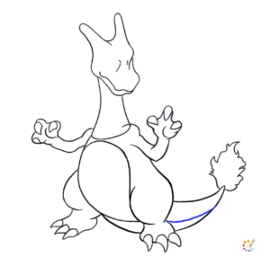 How to draw a Charizard