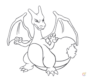 How to draw a Charizard