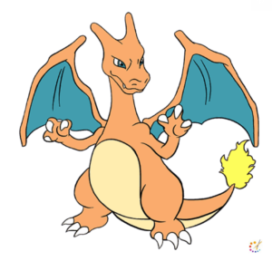 How to draw a Charizard