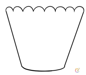 How to draw a cupcake