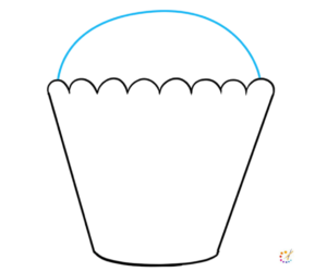 How to draw a cupcake