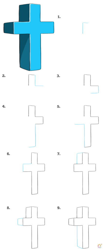 How to draw cross