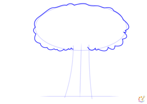 How to draw mushroom cloud