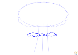 How to draw mushroom cloud