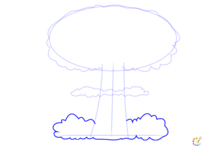 How to draw mushroom cloud