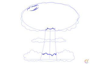 How to draw mushroom cloud