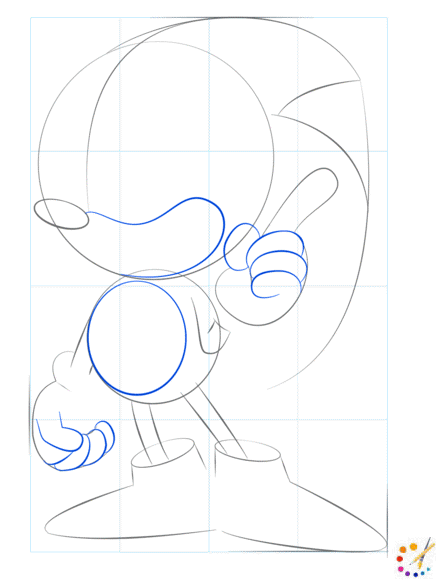 How to draw a sonic