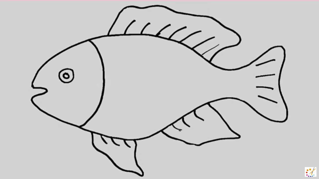 How to Draw A Fish Step By Step - For Kids & Beginners