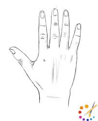 How to draw a hand