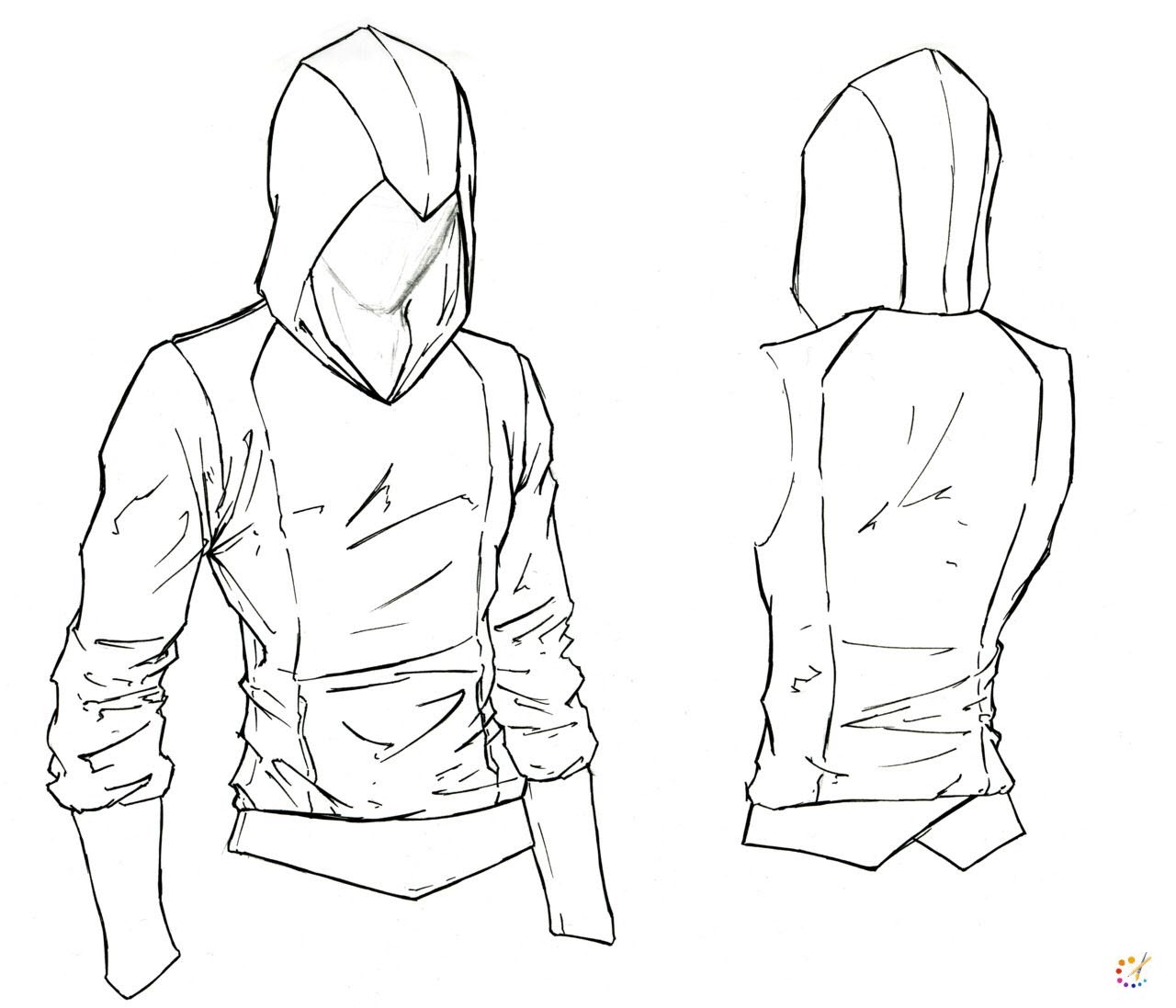 How to Draw Hoods or Hoodies Step by Step - For Beginners