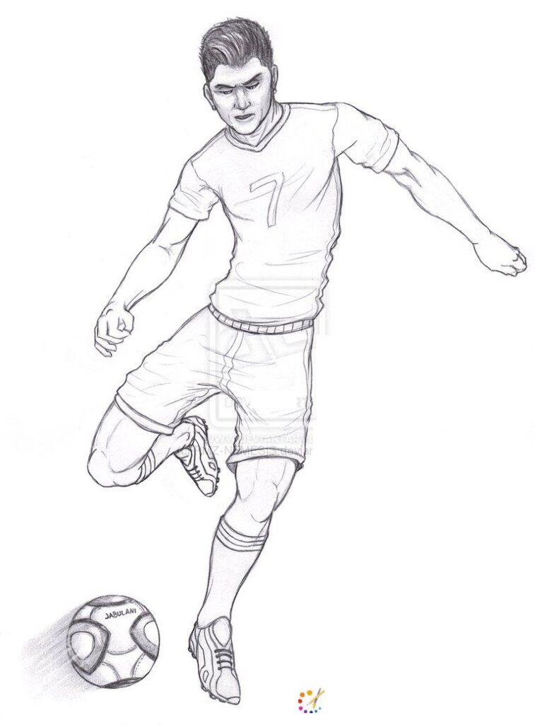 How to draw a football