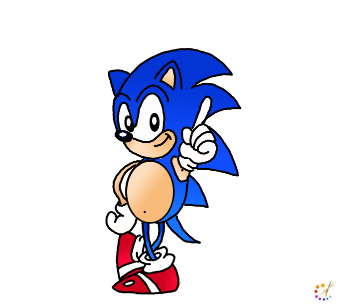 How to draw a sonic