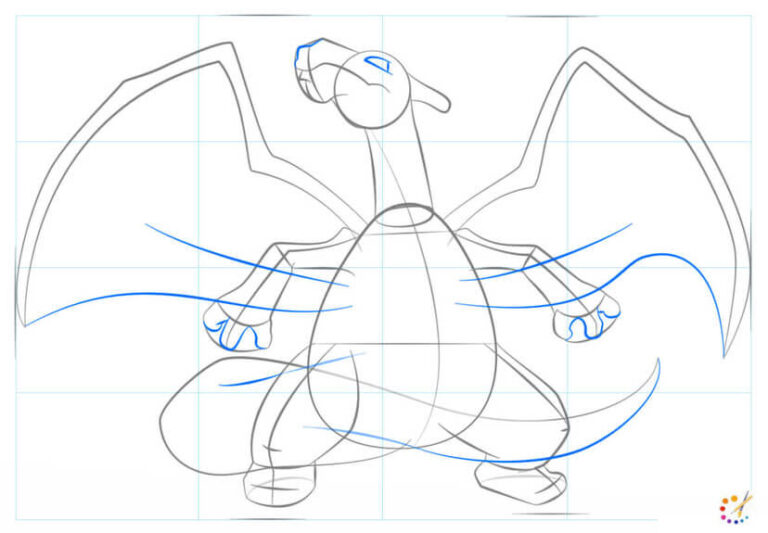 How to Draw Charizard Pokemon Step By Step For Beginners