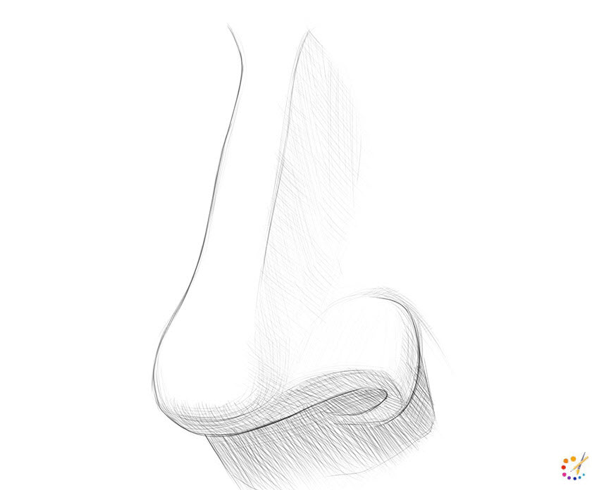 how to draw nose