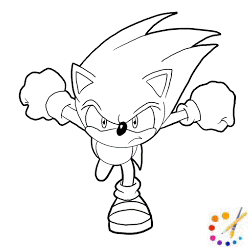 How to draw a sonic