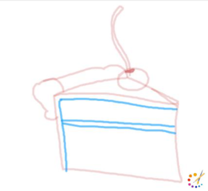 How to draw cake