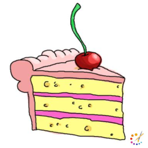 How to draw cake