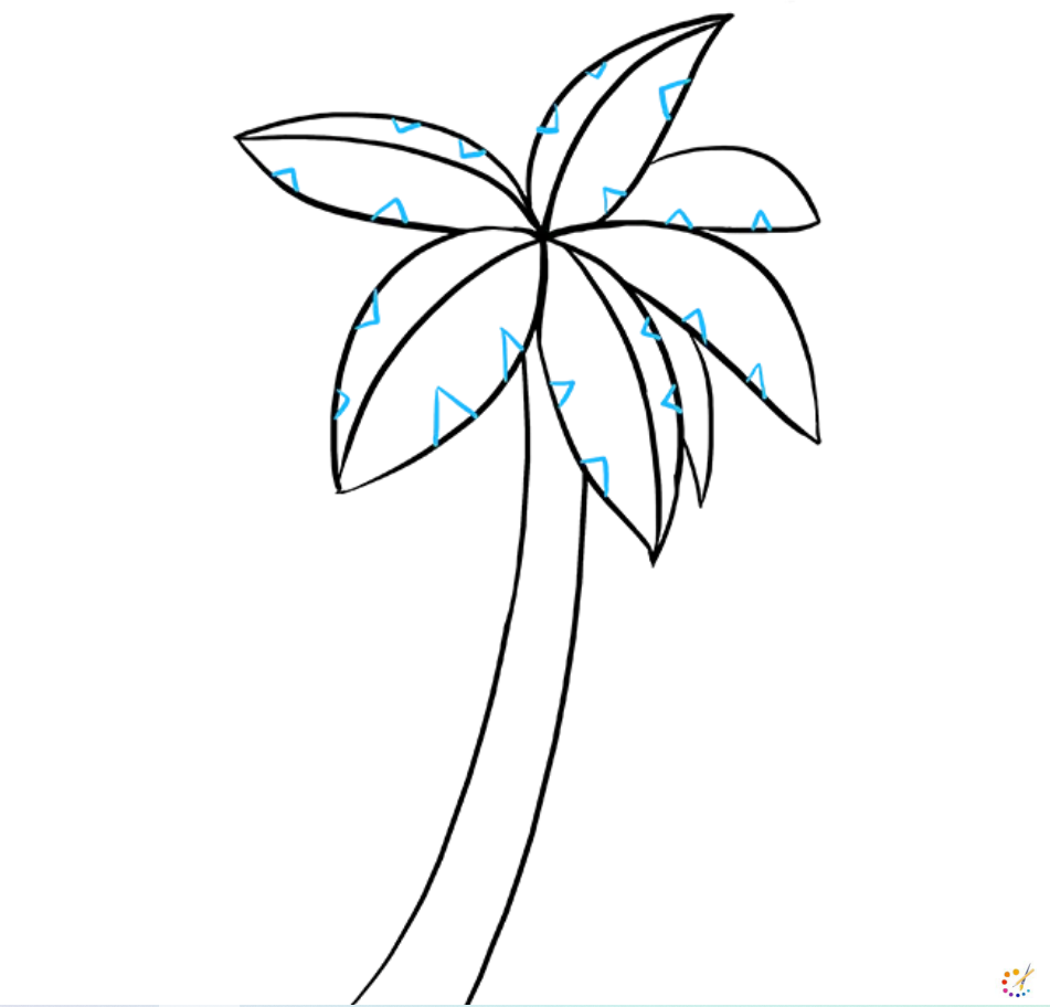 How to draw Palm Tree