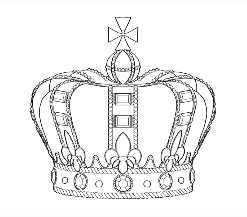 How to draw crown