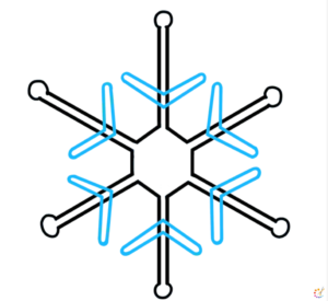 How to draw snowflakes