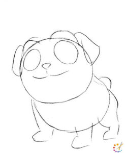 How to draw a puppy