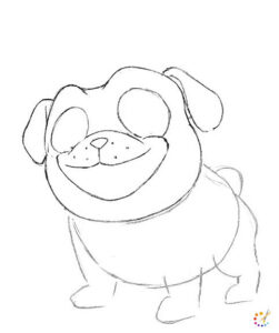 How to draw a puppy