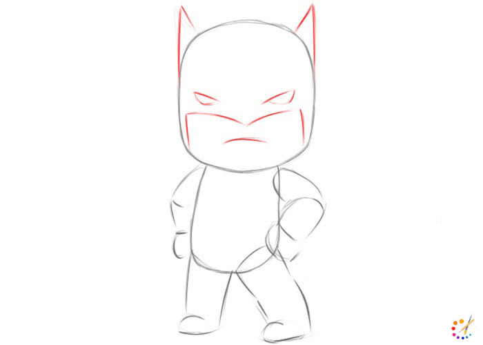 How to draw Batman