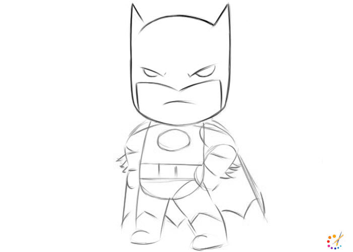 How to draw Batman