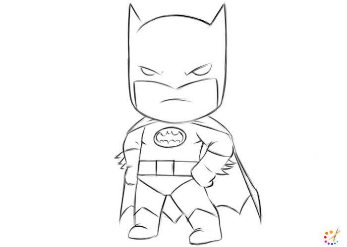 How to draw Batman