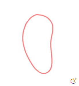 How to draw baby feet