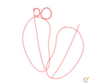 How to draw baby feet