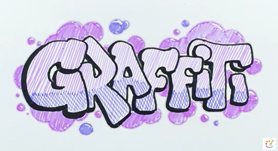 how to draw a graffiti