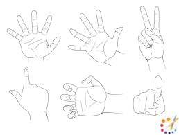 How to draw finger