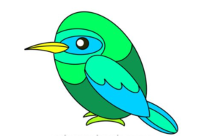 How to draw Kingfisher