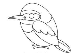 How to draw Kingfisher