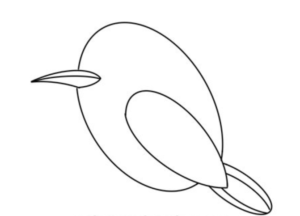 How to draw Kingfisher