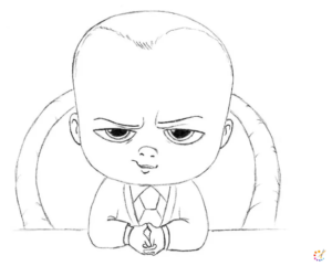 How to draw boss baby