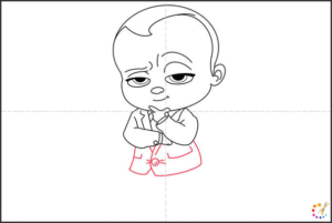 How to draw boss baby