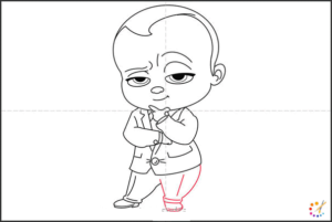 How to draw boss baby